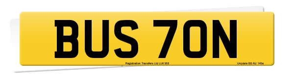 Registration number BUS 70N